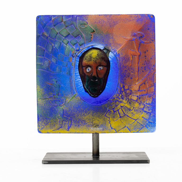 Kjell Engman, a glass sculpture, Kosta Boda, signed.