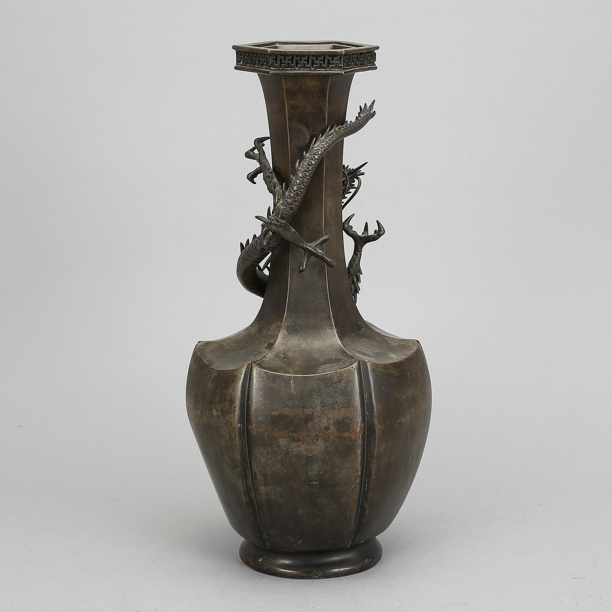 VAS, brons, Japan, Meiji, (1868-1912).