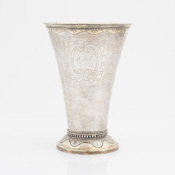 Erik Ericson, a silver beaker, Uppsala, 1797.