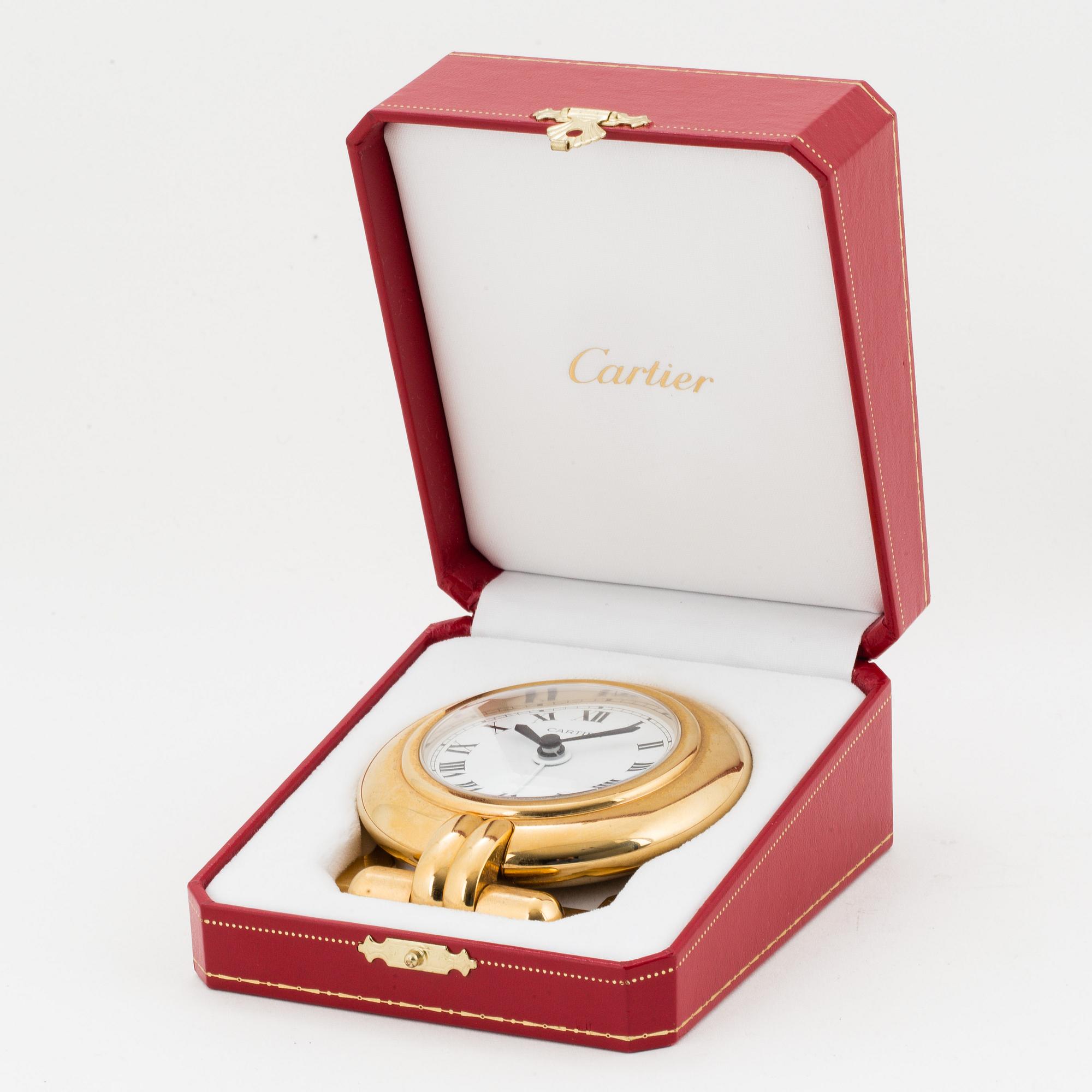 CARTIER, clock, 78 mm.
