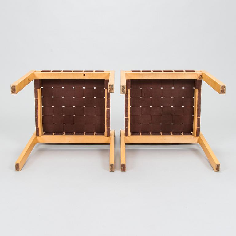 Alvar Aalto, a set of 8 chairs, model 611, Artek, Finland, late 20th century.
