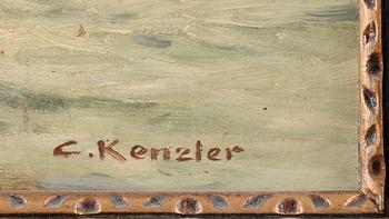 CARL KENZLER, olja på duk, signerad.