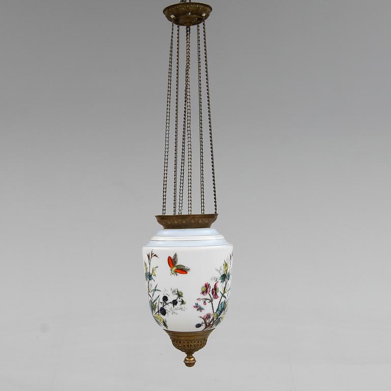 MÅNSKENSAMPEL, sekelskiftet 1900. Höjd 35 cm.