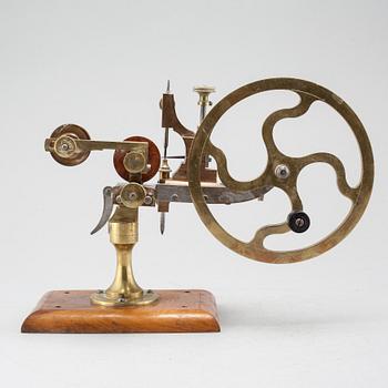 A 19th century watch maker's lathe.