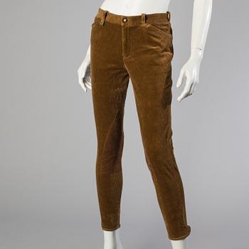 Three pair of trosers by Ralph Lauren.