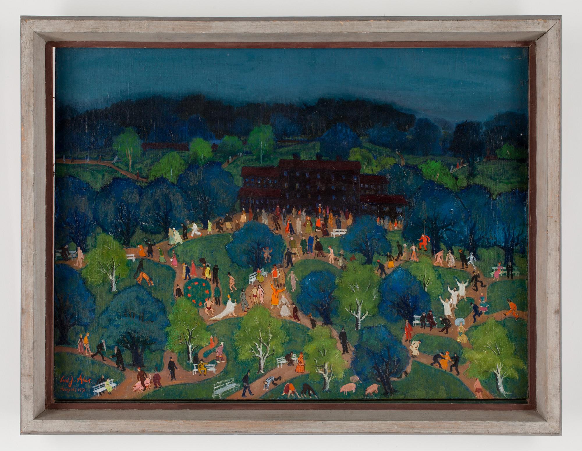 Carl Josef Alexandersson, "Dårhusparken" (In madhouse horticultural).