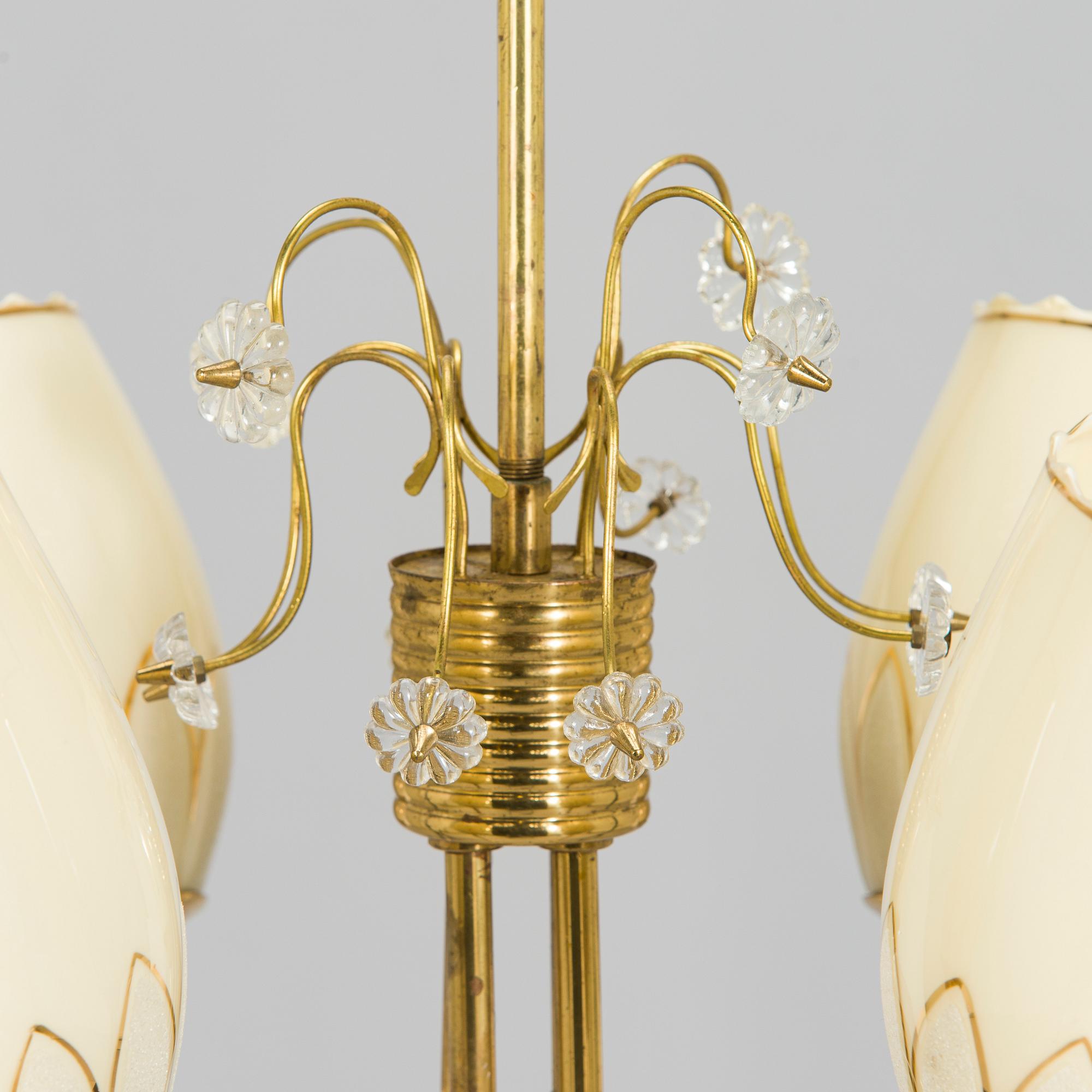 A 1950s 'ER 79/4' ceiling lamp for Itsu.