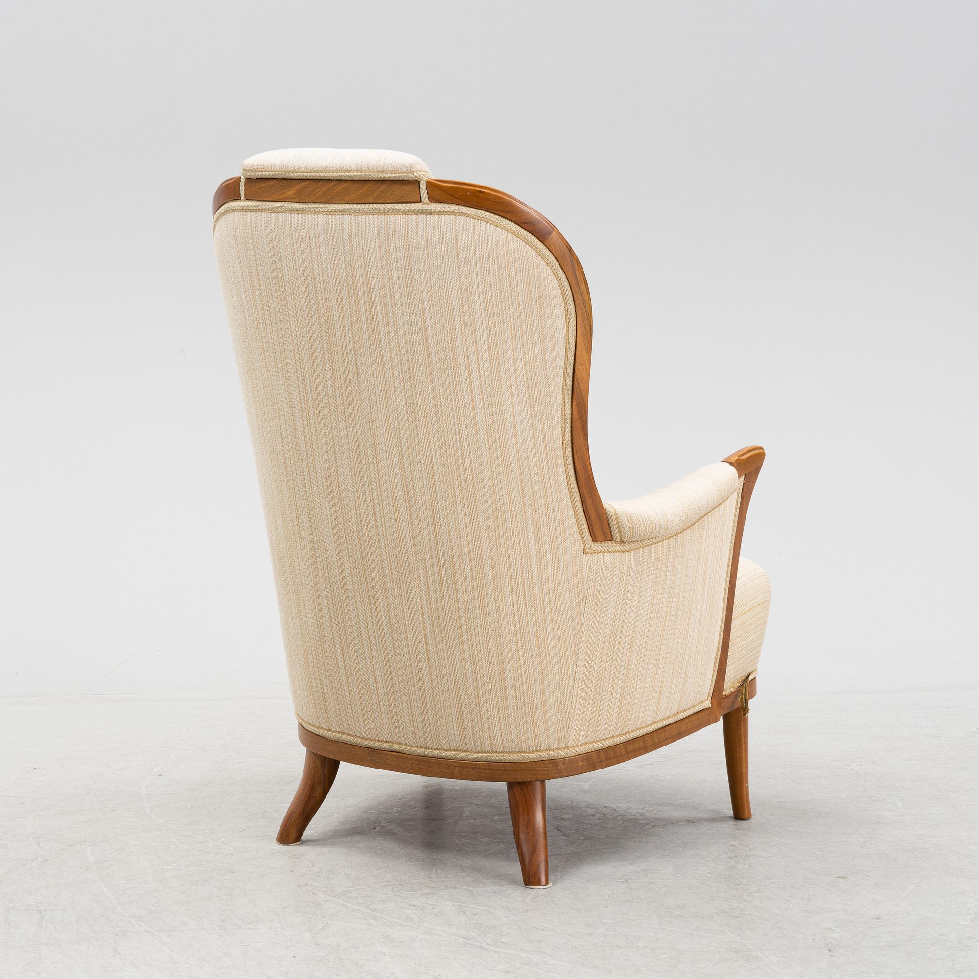 Carl Malmsten, a 'Vår Fru' armchair, second half of the 20th century.