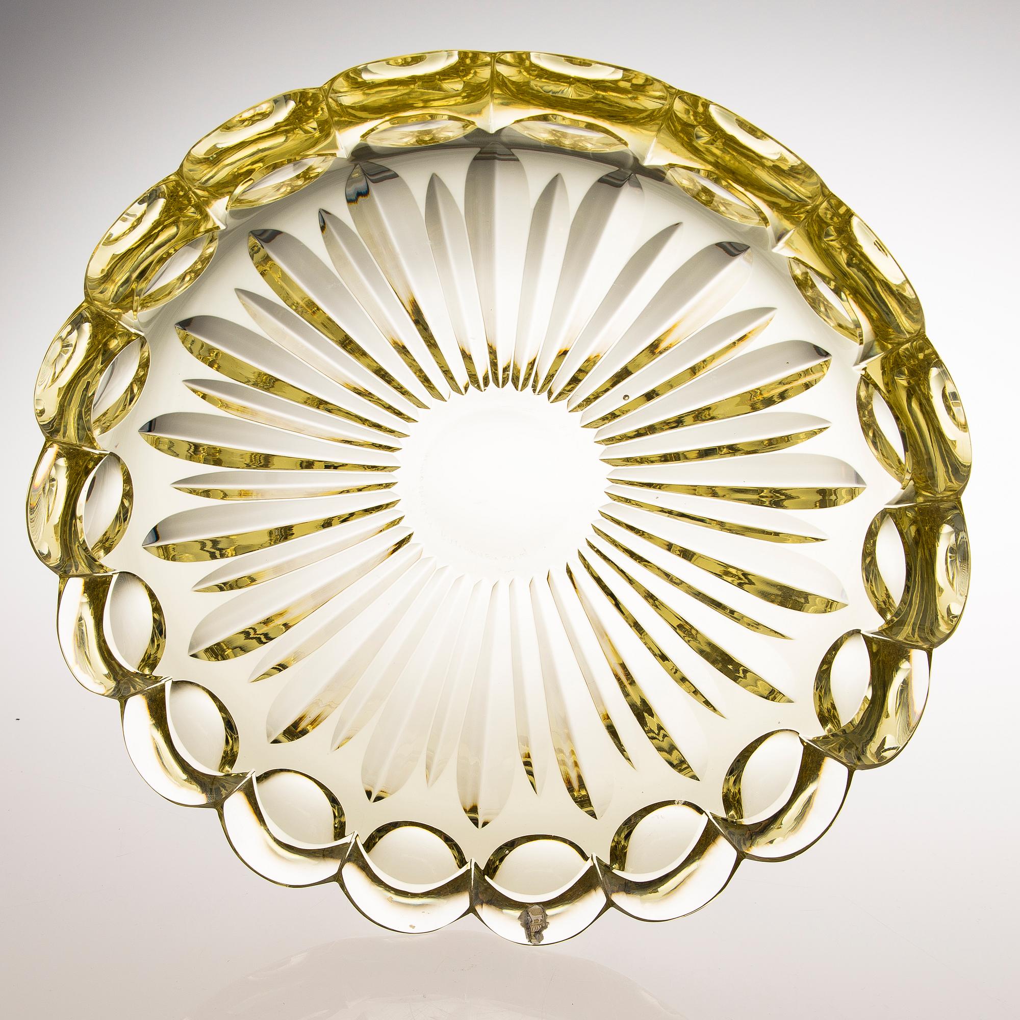 Aimo Okkolin, Malja, "Kullero" 6500, signeerattu Aimo Okkolin, Riihimäen lasi Oy.