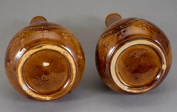 VASER ett par. Flintgods, Höganäs, 1800-talets slut.