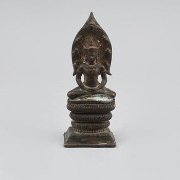 SKULPTUR, järn, orientalisk, 1900-tal.