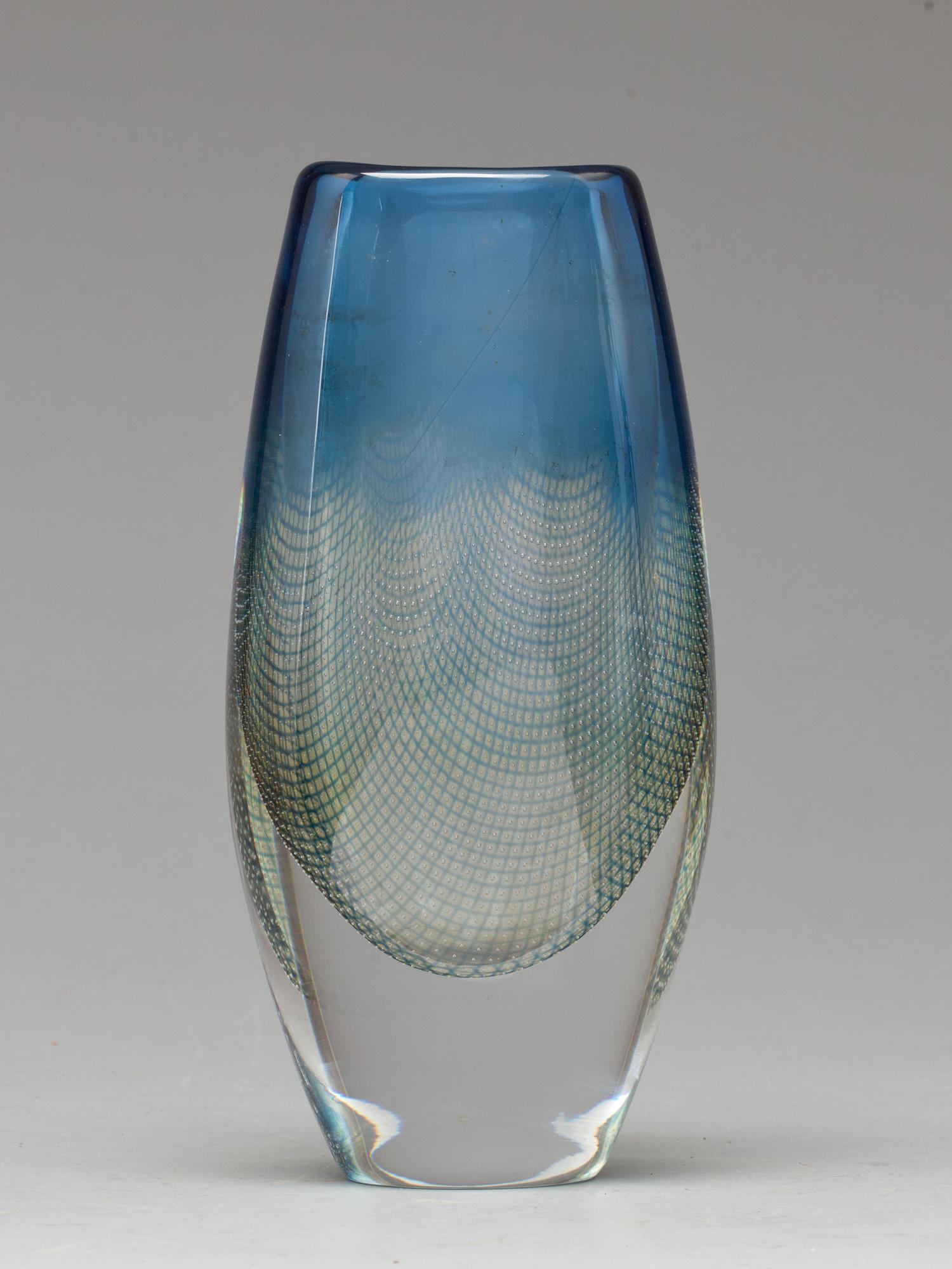 VAS, glas, "Kraka", Sven Palmqvist, Orrefors, signerad.