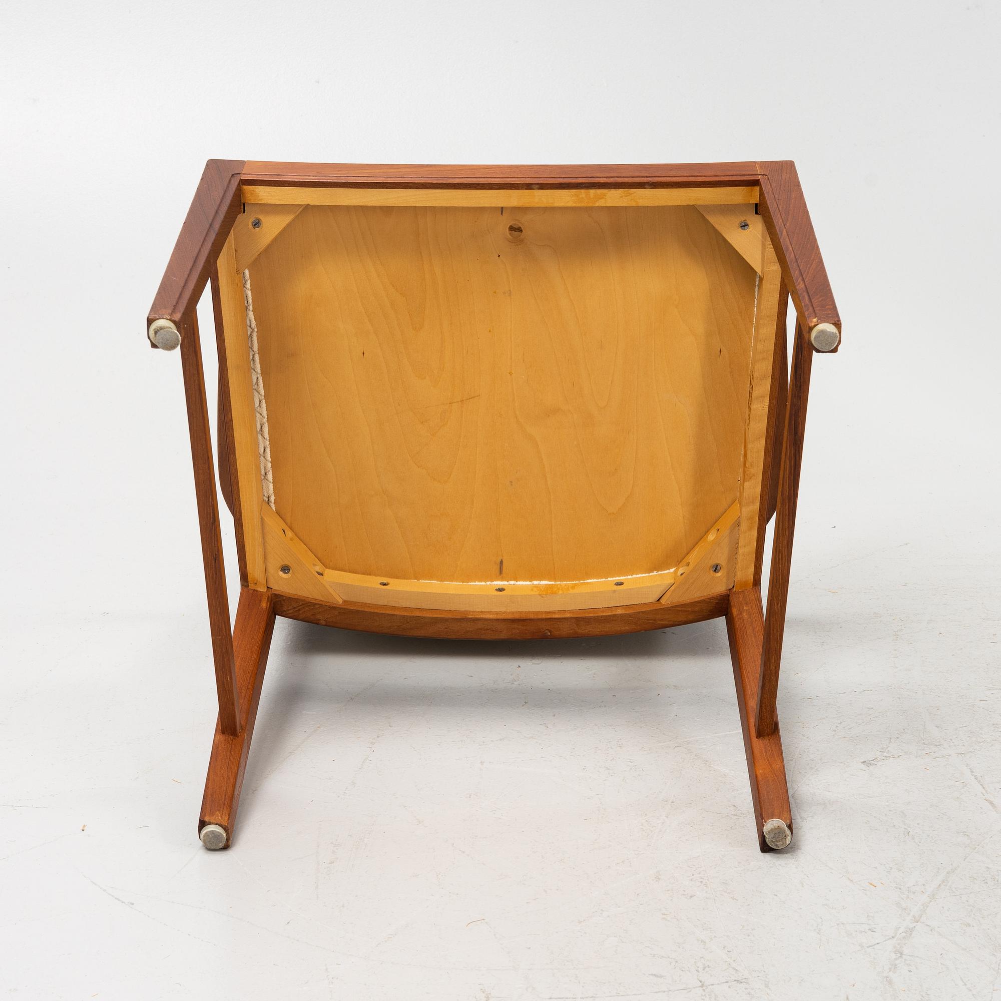 Bertil Fridhagen, four teak armchairs, Bodafors, Sweden, 1960's/70's.