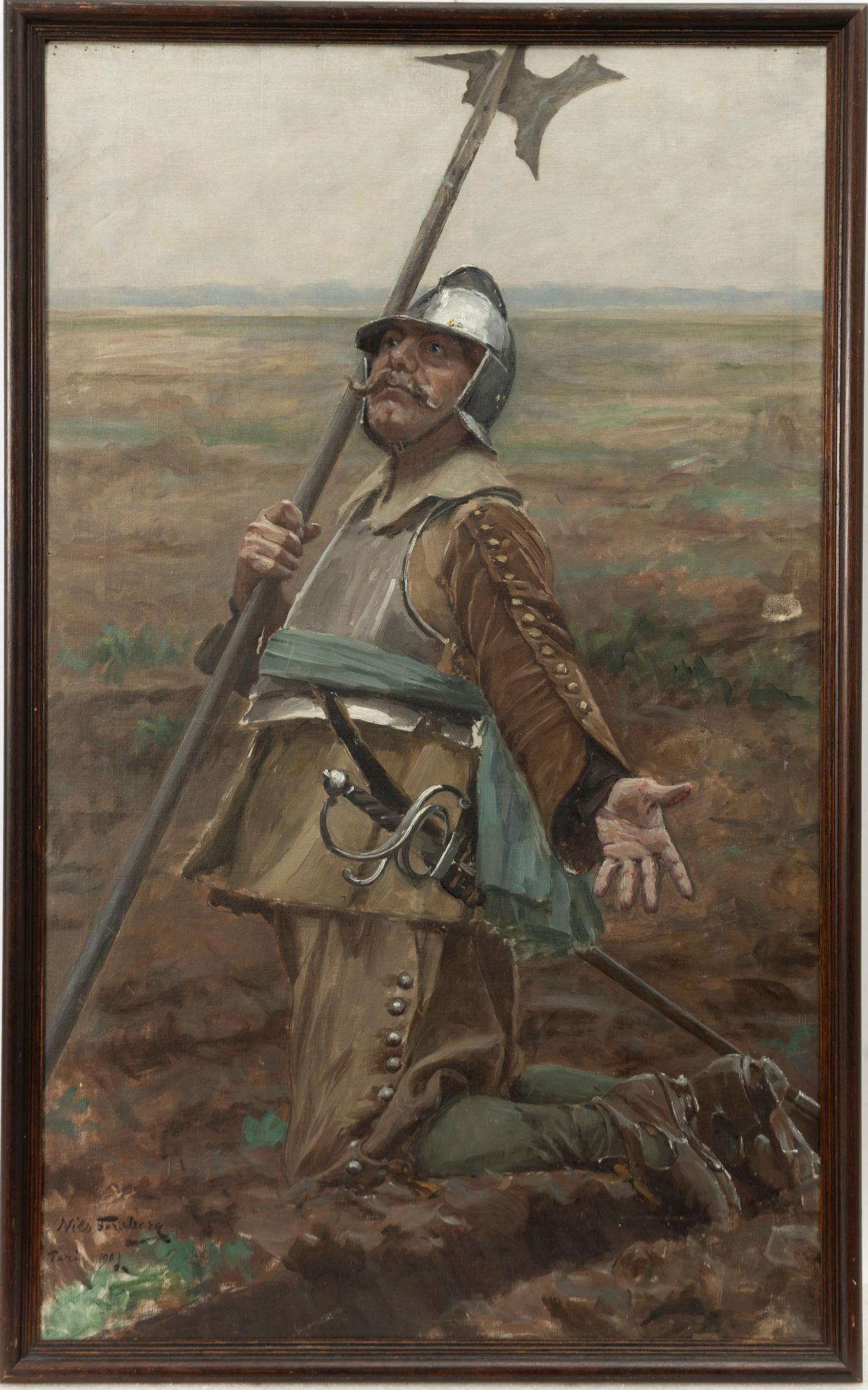 Nils Forsberg, Study for Gustav II Adolf before the Battle of Lützen.