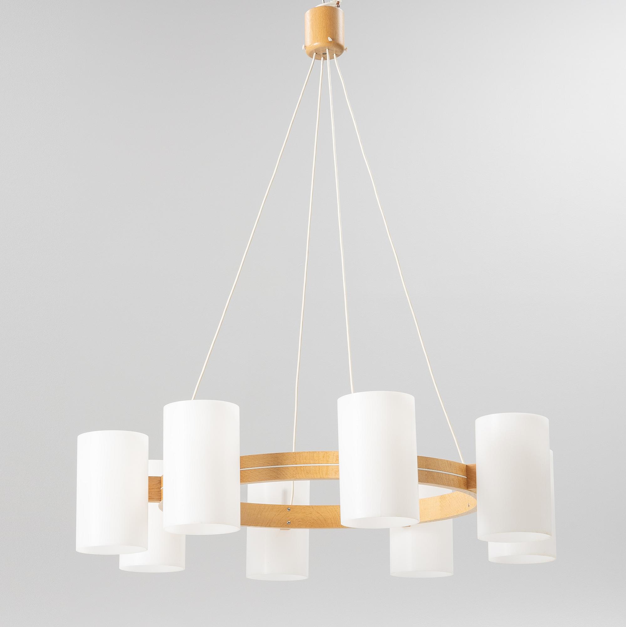 Uno & Östen Kristiansson, ceiling lamp, Luxus, Vittsjö, second half of the 20th century.