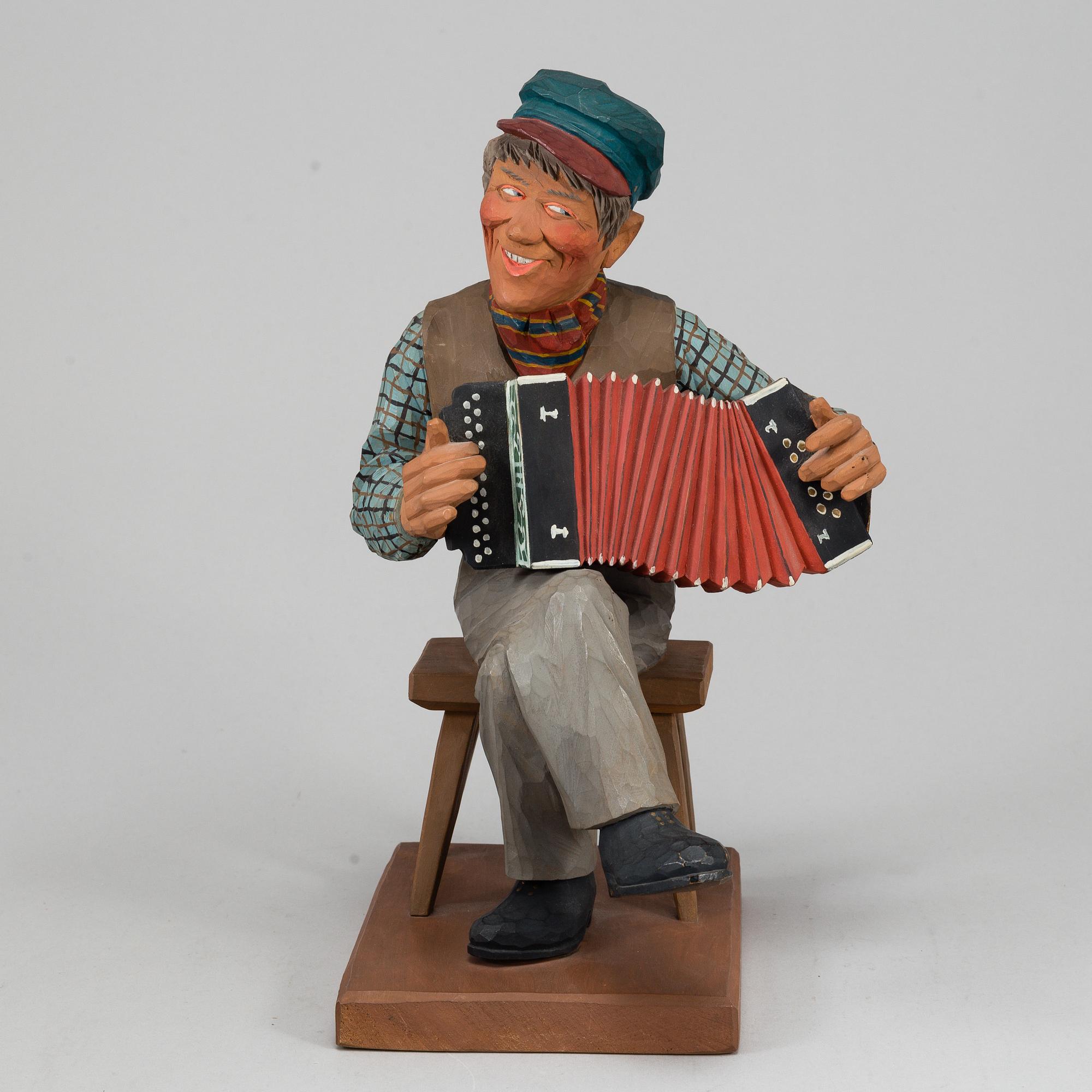 HERMAN ROSELL, skulptur i trä, signerad och daterad 1940.