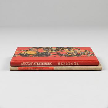 BOK, 2 exemplar "Hermione" av August Strindberg, Stockholm 1871.