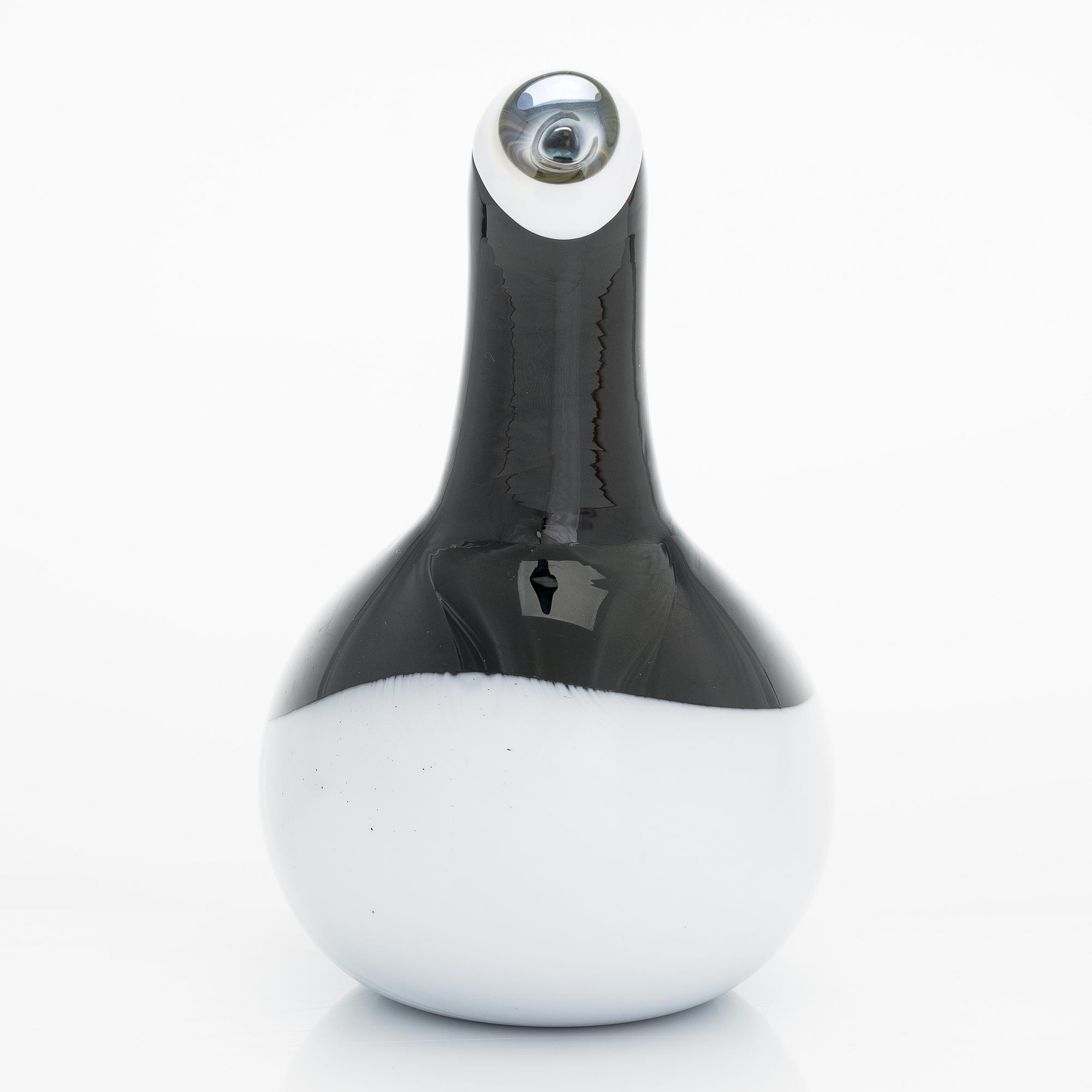 Oiva Toikka, lasilintu, signeerattu O. Toikka Nuutajärvi 60/2000.