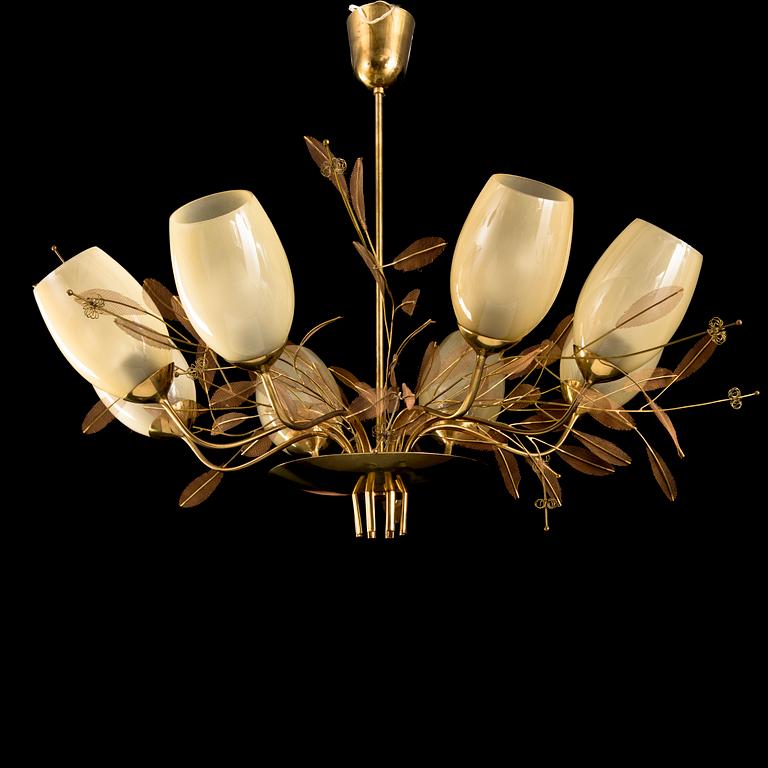 A mid-20th century '9029/8' chandelier for Taito, Finland.