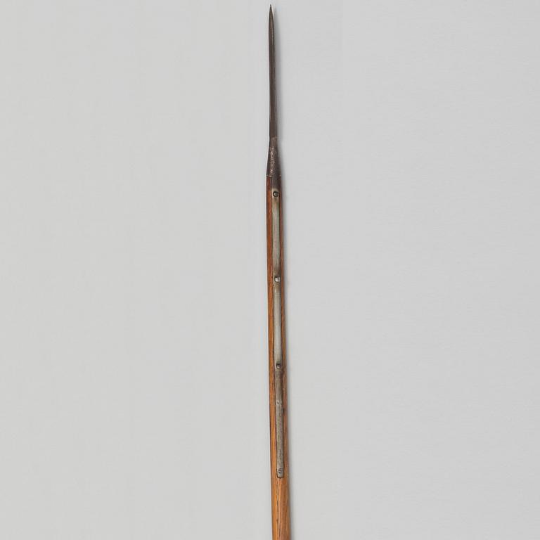 LANS, svensk, m/1851 för Livgardet till häst, stålskodd stång.