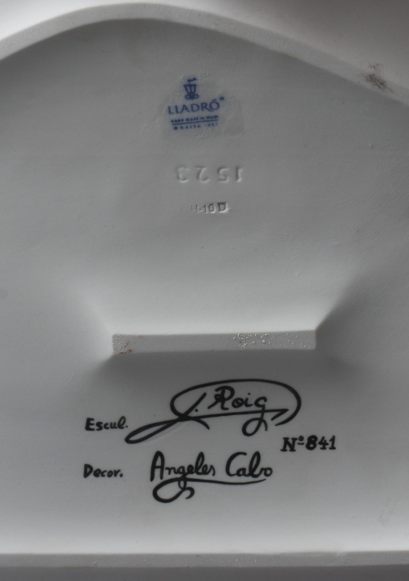 FIGURIN, porslin, Lladro. Märkt No. 841. Tillverkningsår 1991.