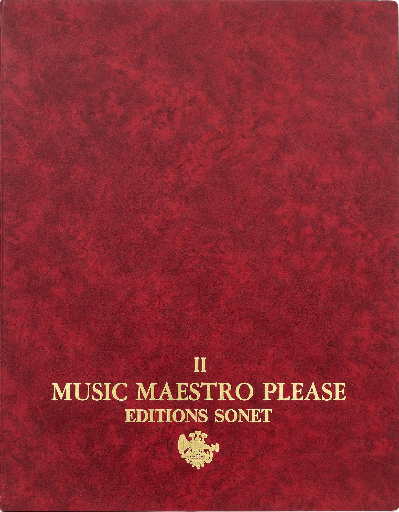 Graphic portfolio, 9 sheets, "Music Maestro Please II", 1981.