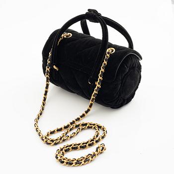 Chanel, A Black velvet Bag.