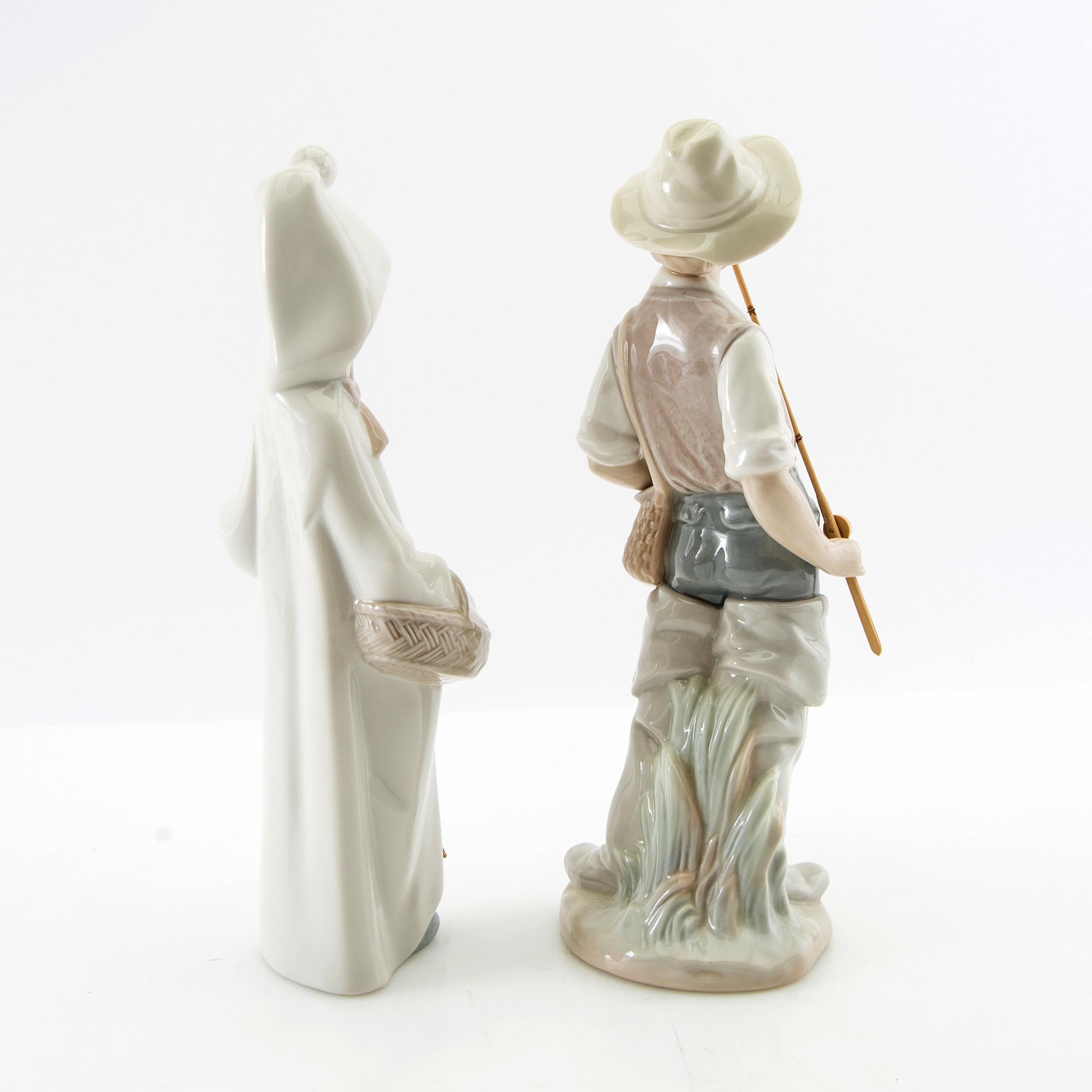 Figuriner, ett par, Lladró Spanien 1971-1984.