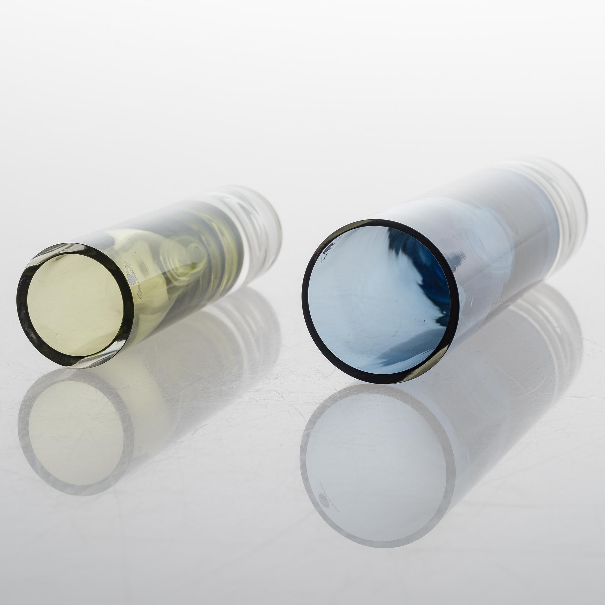 Tapio Wirkkala, two vases signed Tapio Wirkkala 3586.