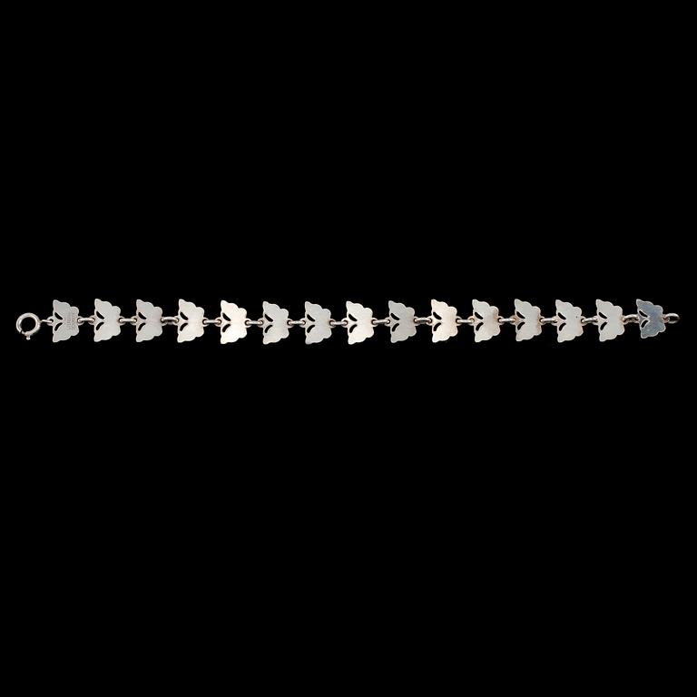 ARMLÄNK, sterlingsilver samt emalj, Volmer Bahner, Danmark, 1900-talets andra hälft. Vikt 10 g.