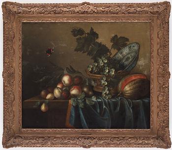 Gillis Gillisz. de Bergh, Still Life with Fruits and Butterfly.