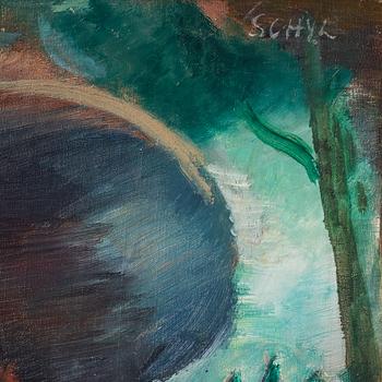 Jules Schyl, oil on canvas, signed.