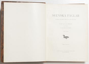 Bröderna von Wright, bokverk, 3 band, "Svenska fåglar", A. Börtzells tryckeri AB, Stockholm, 1927-1929.