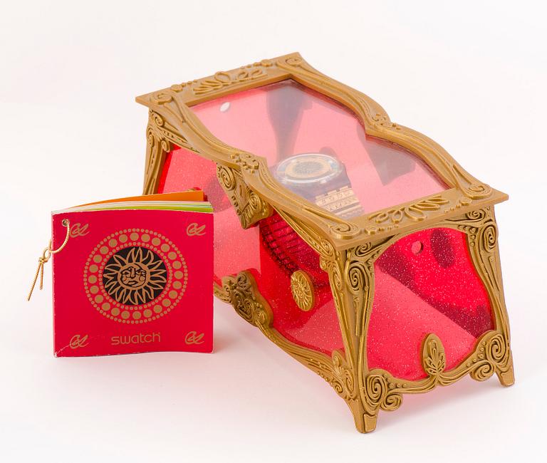 SWATCH, wristwatch, "Xmas by Xtian Lax", Christian Lacroix for SWATCH, 1994.