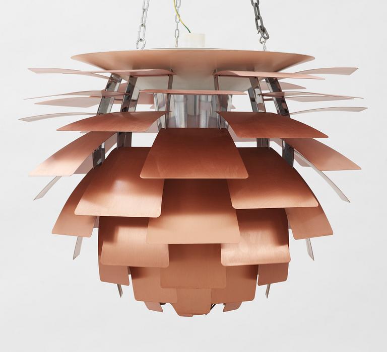 TAKLAMPA, "PH-Kotte", Poul Henningsen för Louis Poulsen. 1900-talets andra hälft. Diam 84, H 72.