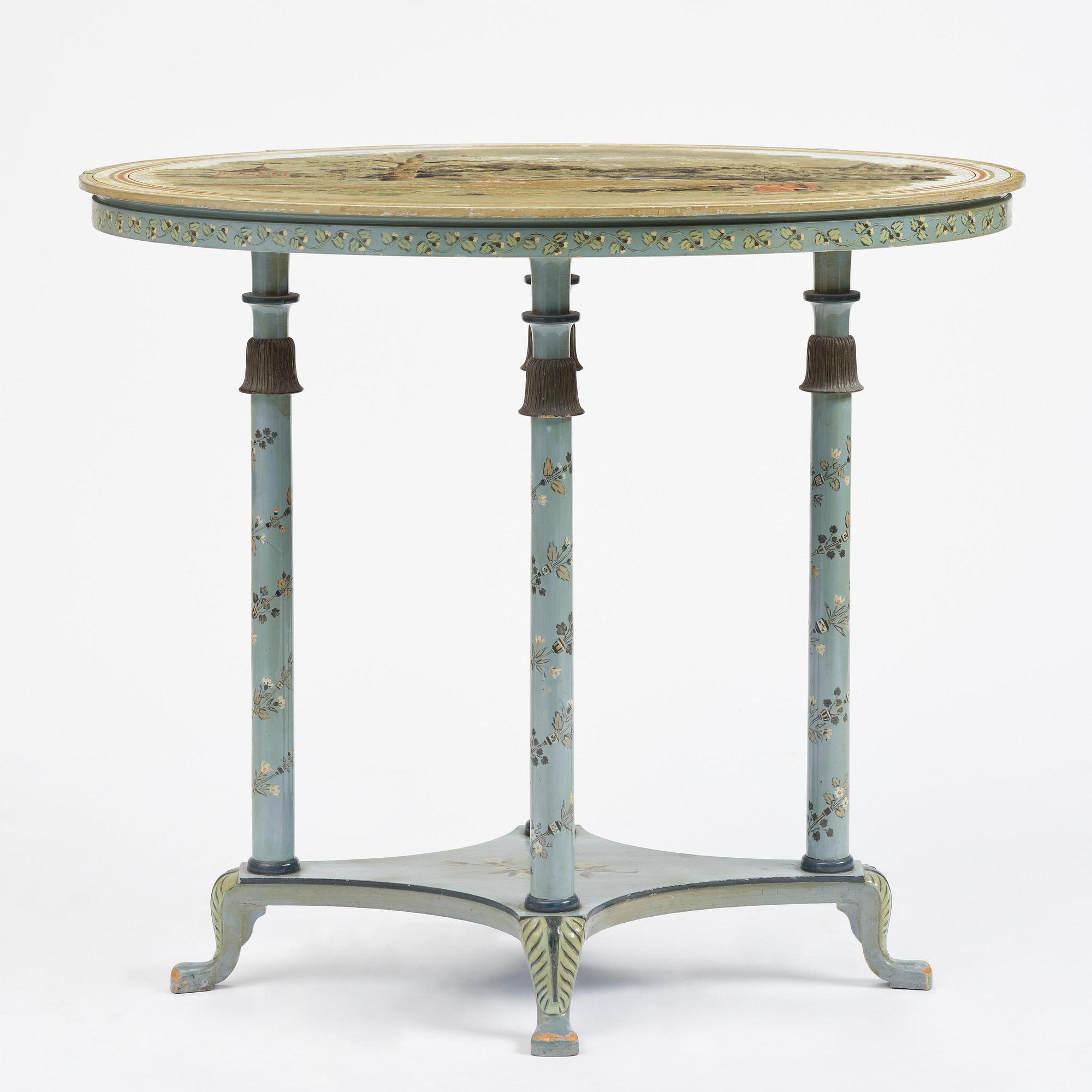 Carl Malmsten, an oval Swedish Grace table, cabinetmaker Albin Johansson, Stockholm, for Villa Kvikkjokk, 1927.