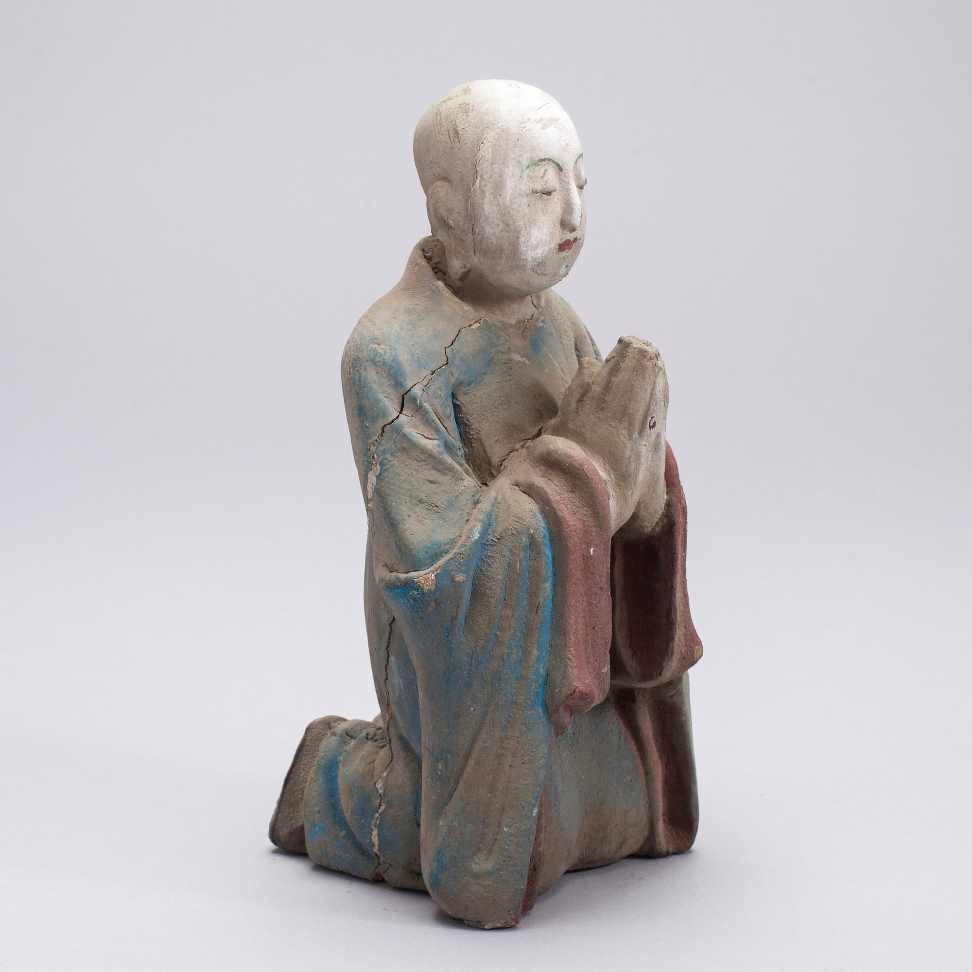 SKULPTUR, trä, Kina, 1900-talets början.