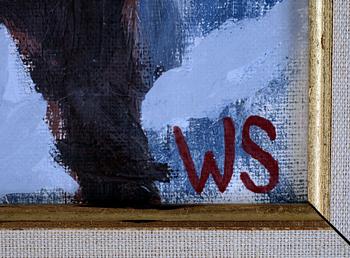 WIKING SVENSSON, olja på duk, monogramsign.