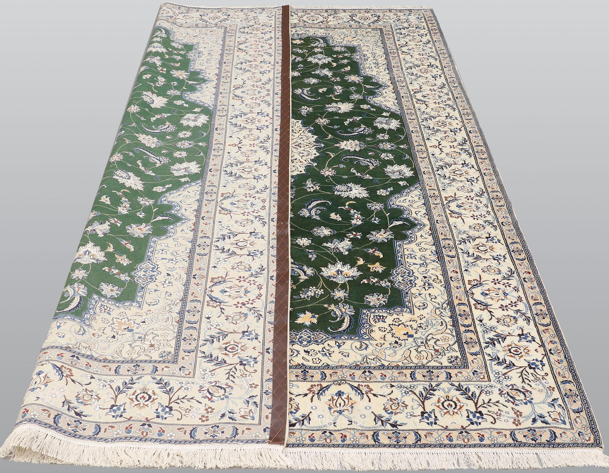 Matta, Nain, part silk, ca 302 x 202 cm.