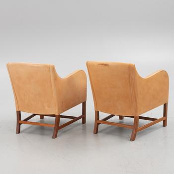 Kaare klint & Edvard Kindt-Larsen, a pair of "Mix 4396" armchairs, Rud Rasmussenm Denmark.