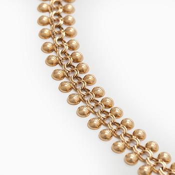 A 14K gold necklace.