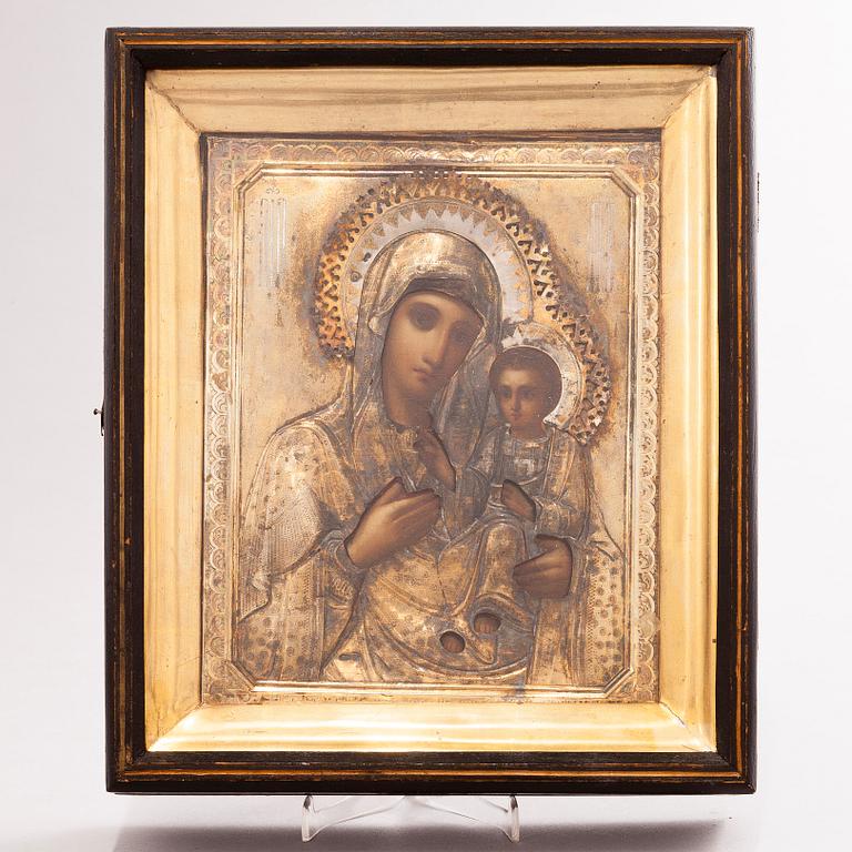 A late 19th century Russian icon in kiot.