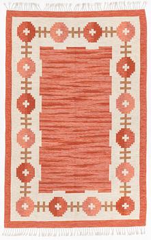 Rug, flat weave, Sweden, 1960s, approx. 247 x 160 cm.