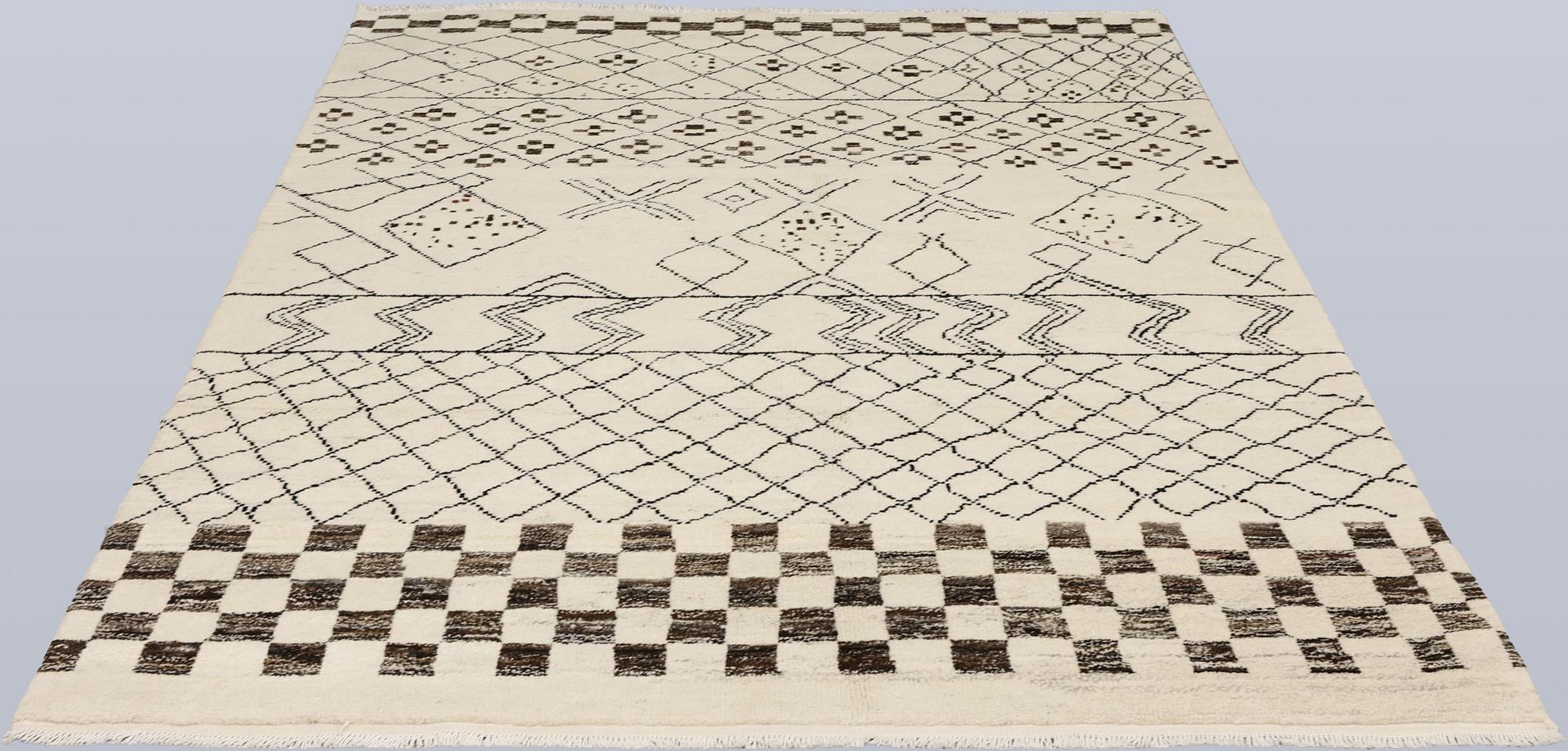 A Moroccan rug, approx. 204 x 152 cm.