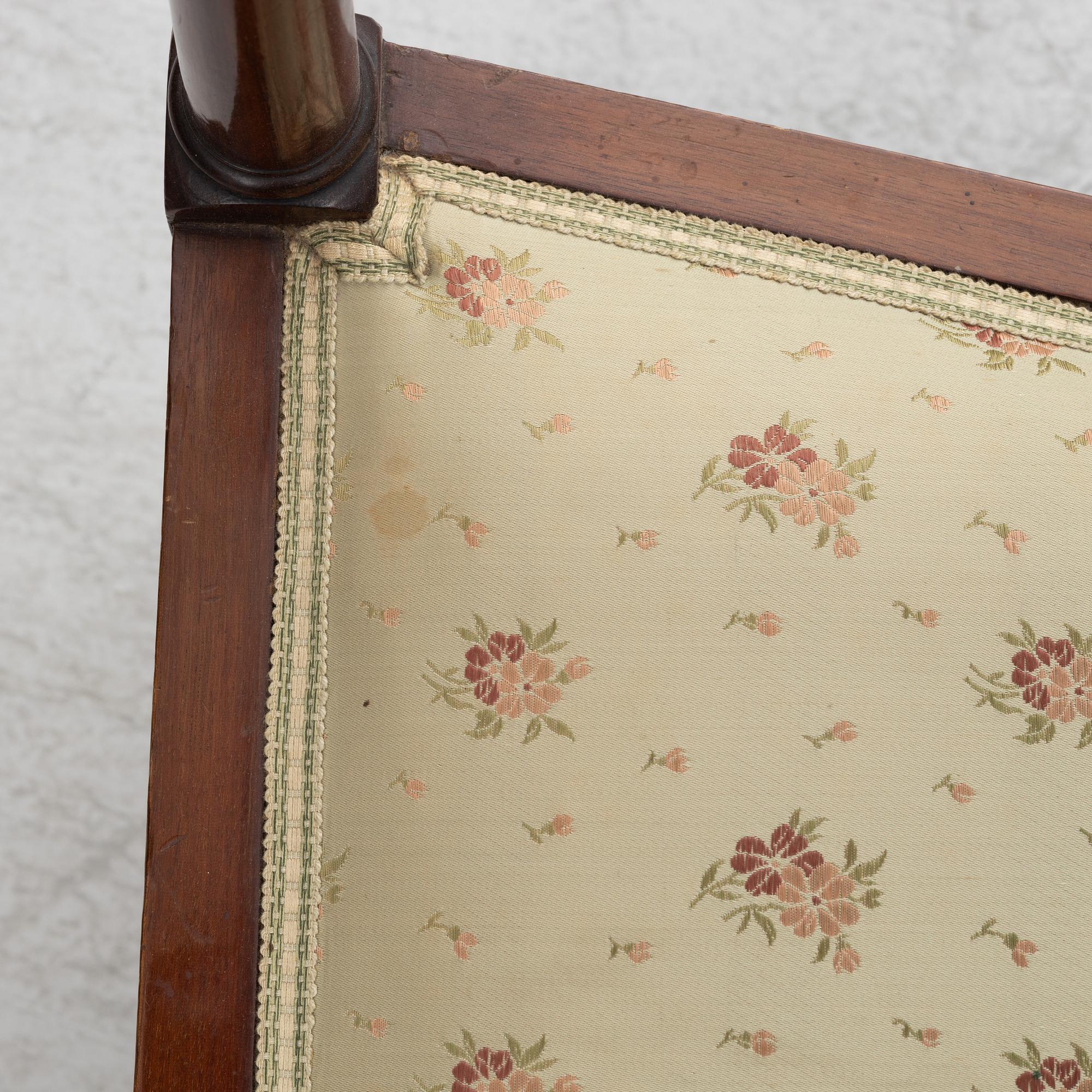 Soffa, 2 karmstolar, stol, jugend, omkring år 1900.