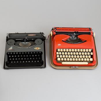 E. PAILLARD & COMPANY & WILHELM WAGENFELD, 2 typewriters.