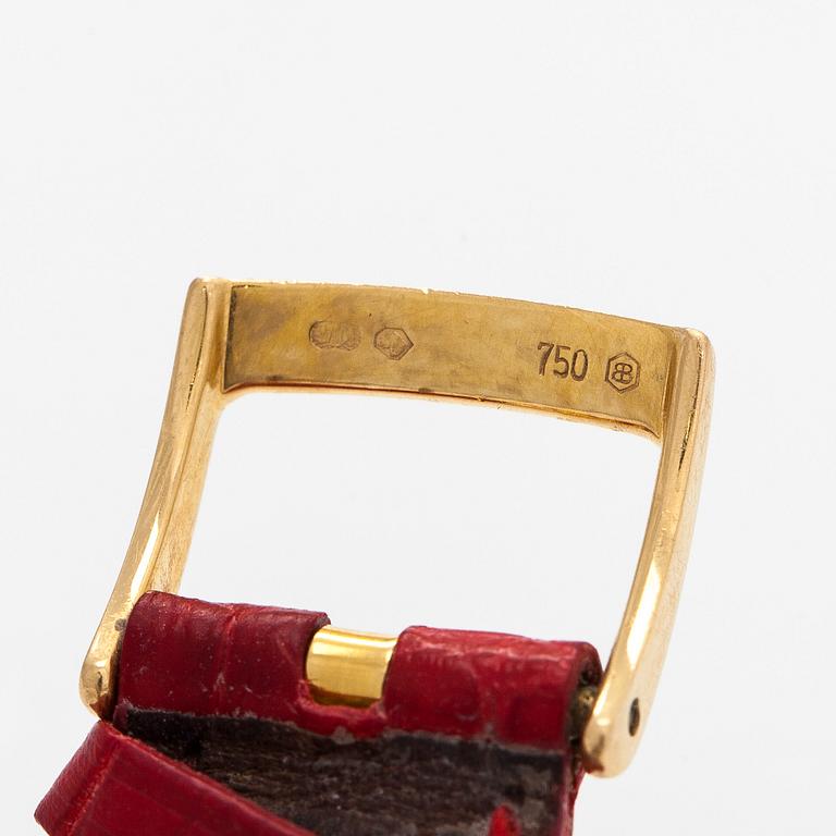 Bulgari, Rettangolo, wristwatch, 21 x 31 (38.5) mm, 18K gold, quartz, circa 2000.