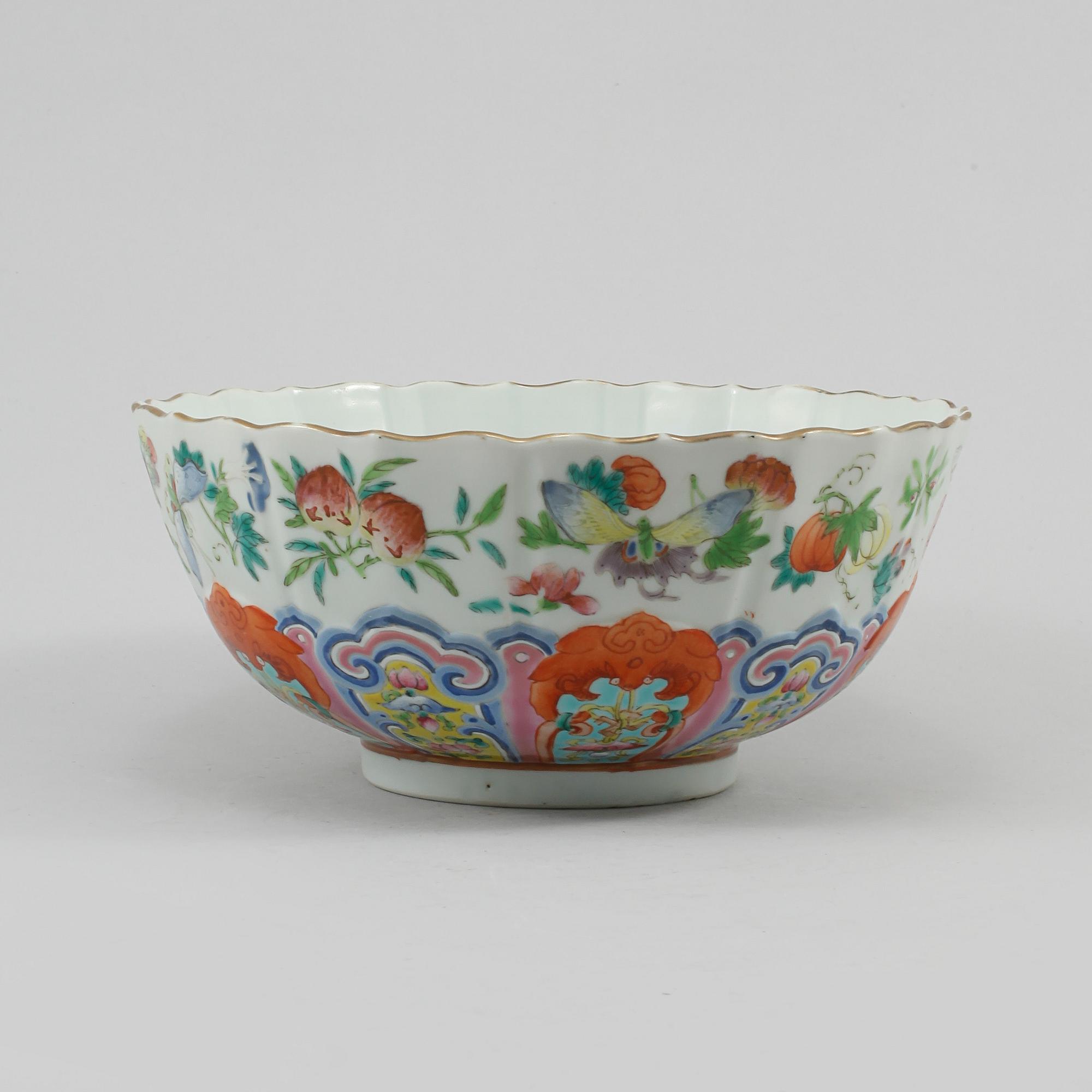SKÅL, porslin, Kina, 1800/1900-tal.