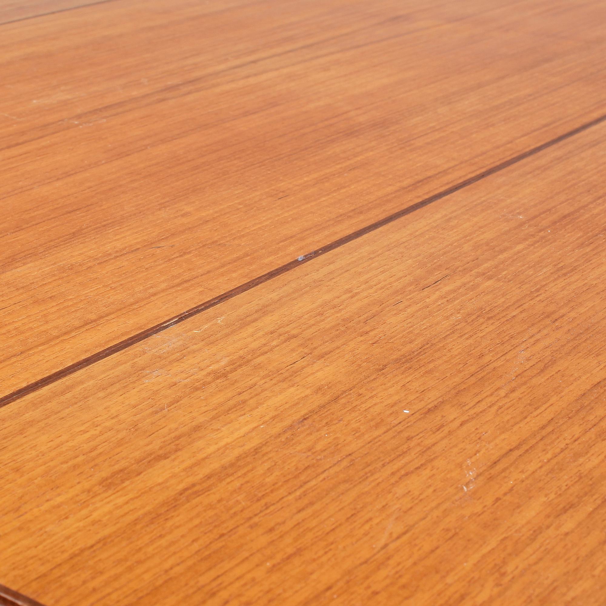 MATSALSGRUPP 9 delar, teak, 1900-talets mitt.