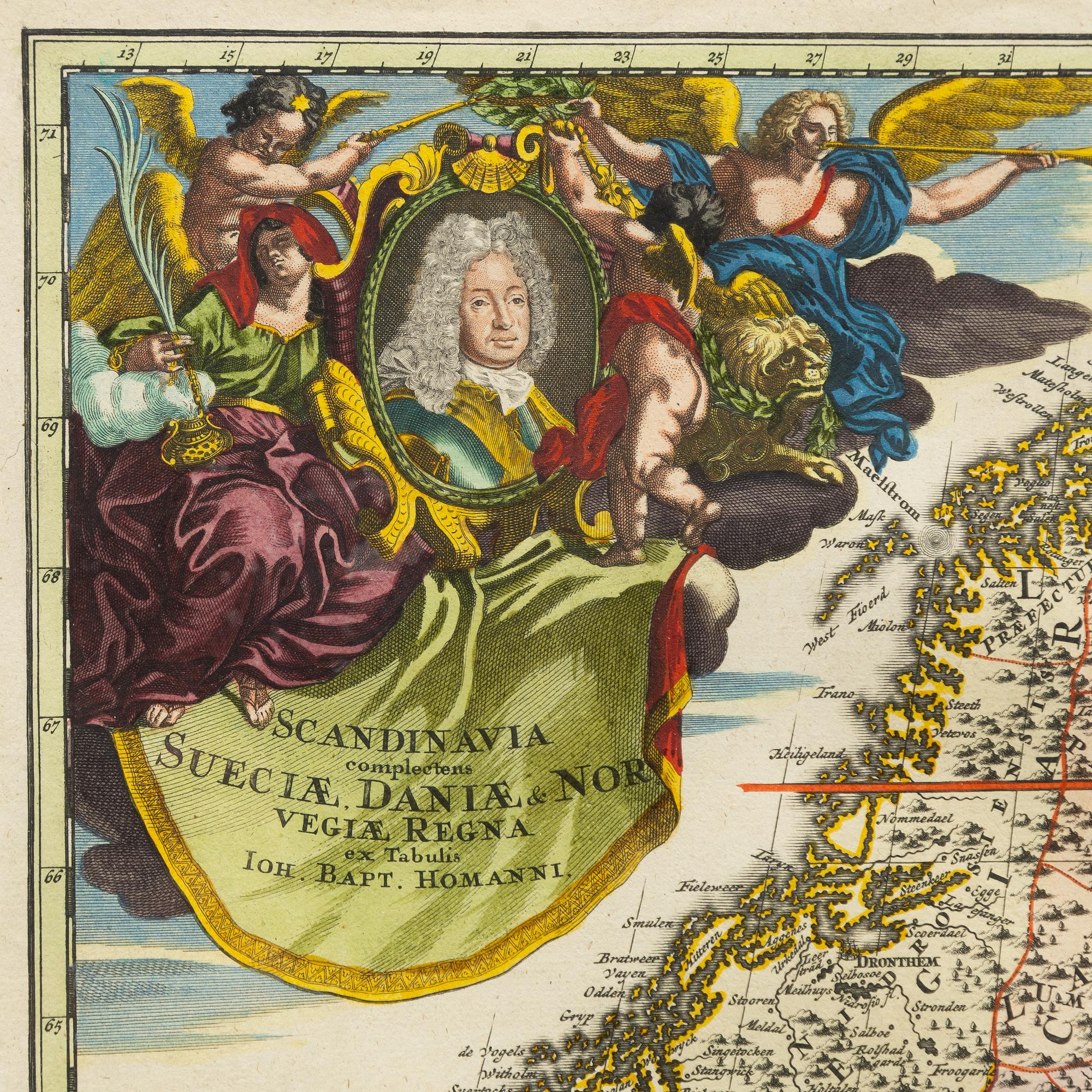 Johann Baptist Homann, "Scandinavia".
